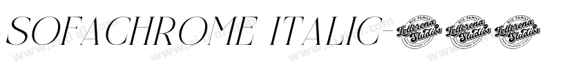 Sofachrome Italic字体转换 Sofachrome Italic字体转换